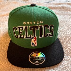 Boston Celtics Green and Black Snapback Hat Adidas